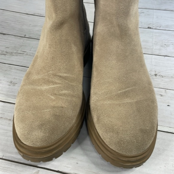 Lucky Brand Suede Chunky Lug Sole Chelsea Boot - Picture 10 of 10